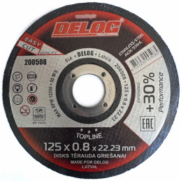 CUTTING-OFF WHEEL DISC 125X0,8X22,2 STEEL-INOX...