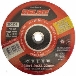 CUTTING-OFF WHEEL DISC 230X1,9X22,2 STEEL-INOX