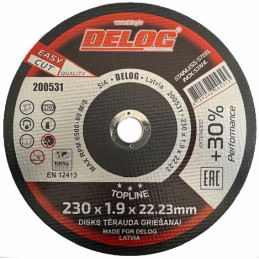 CUTTING-OFF WHEEL DISC 230X1,9X22,2 STEEL-INOX...