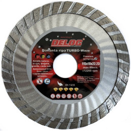 DIAMOND CUTTING DISC, TURBO-W, 115X10X22,23