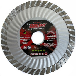 DIAMOND CUTTING DISC, TURBO-W, 125X10X22,23