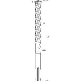 Hammer drill for concrete SDS-plus 4х50х110